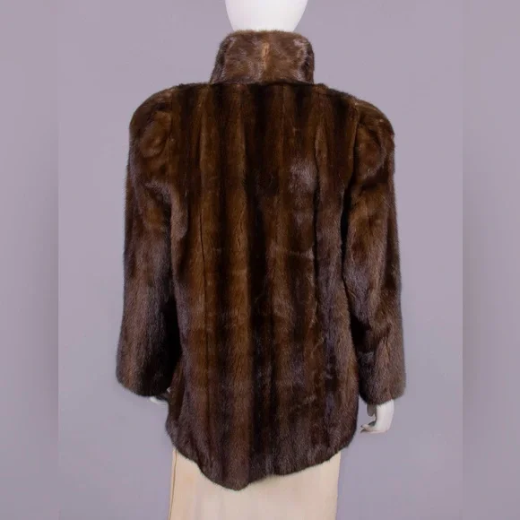 Classic Brown Teddy Fur Jacket - Women's Coat - Picture 3 of 7